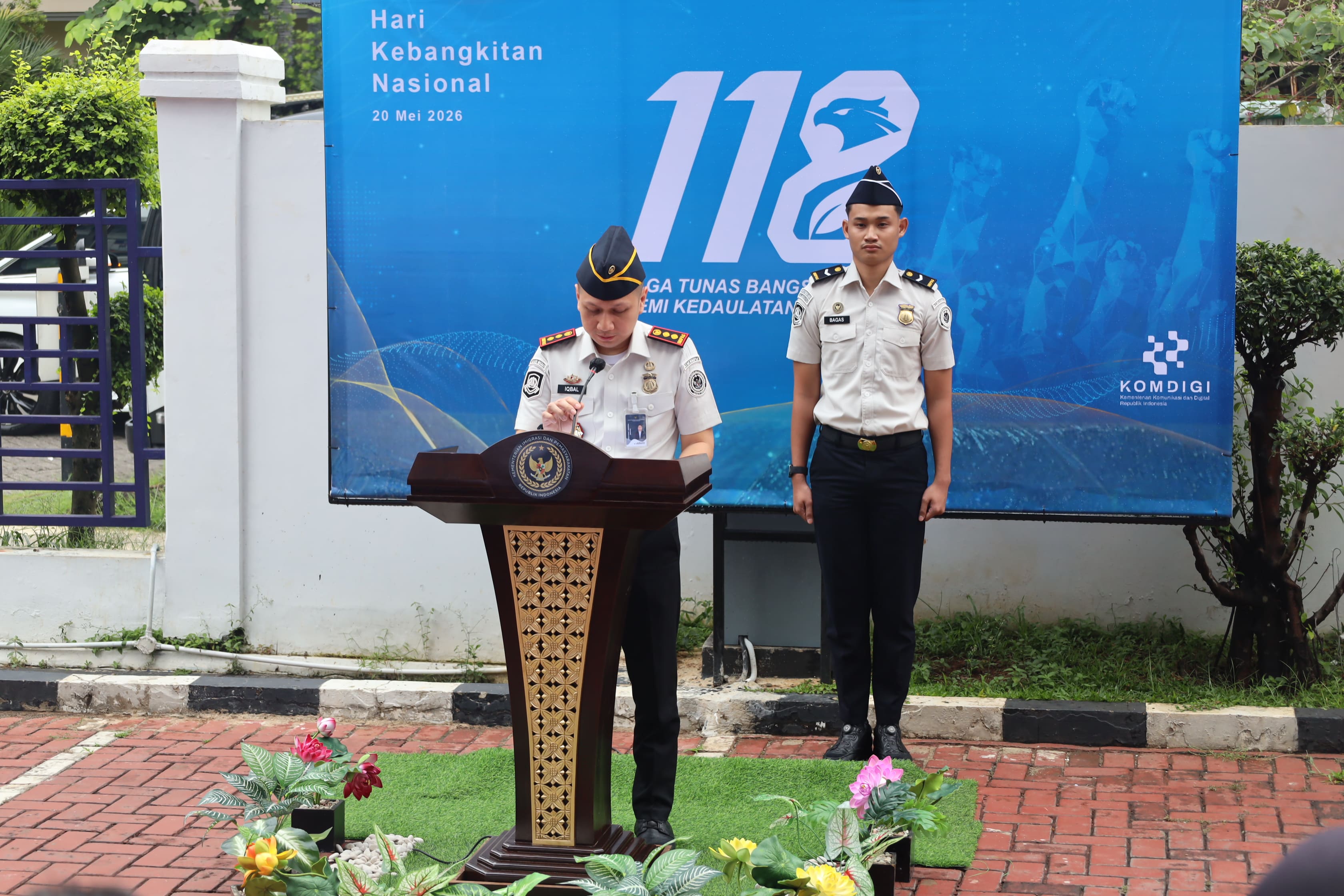 Kantor Imigrasi Jakarta Pusat - Kantor Imigrasi Kelas I Non TPI Jakarta Pusat melaksanakan upacara bendera dalam rangka memperingati Hari Kebangkitan Nasional (Harkitnas) Tahun 2026