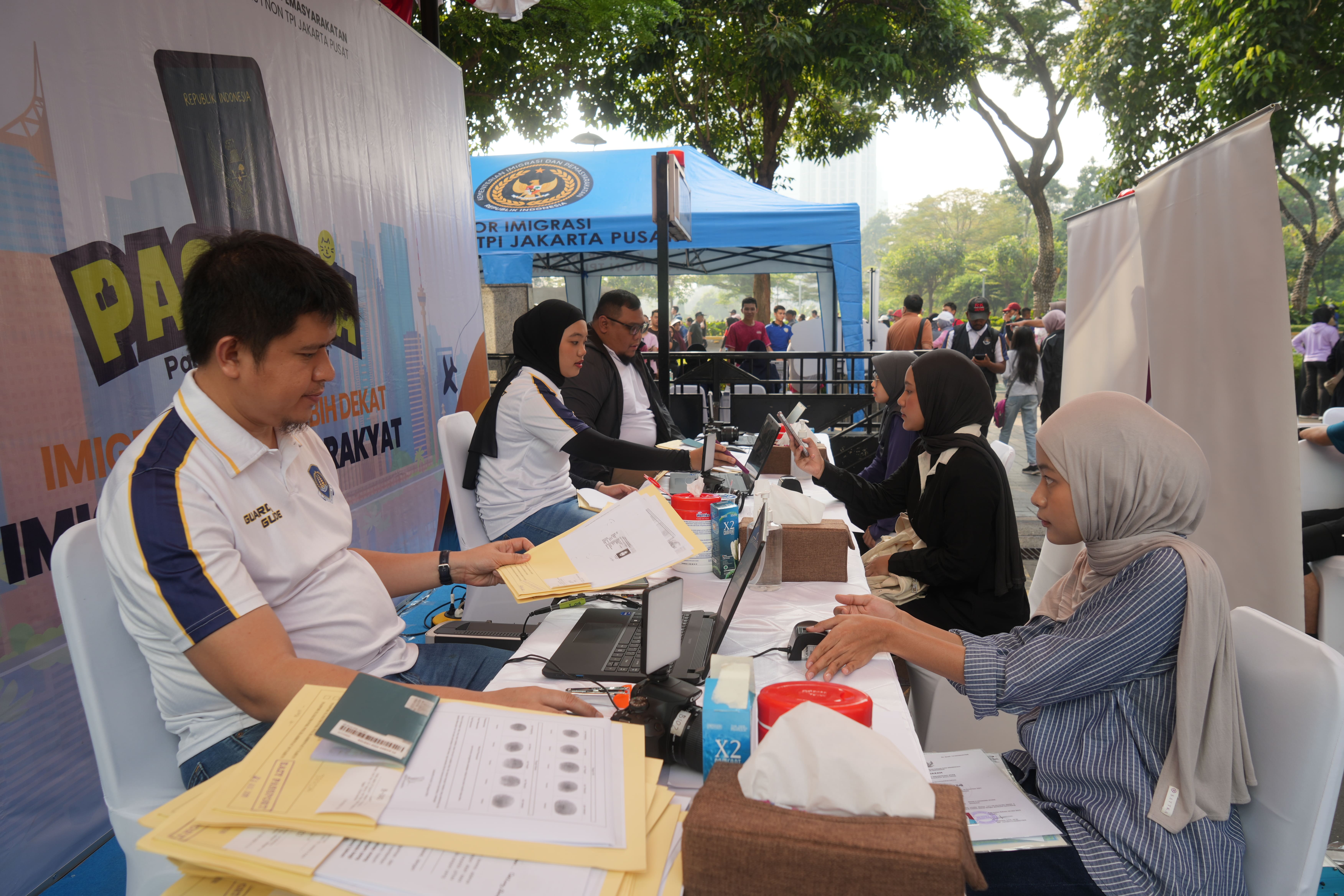 Kantor Imigrasi Jakarta Pusat - PASPORIA Hadir di Tengah Car Free Day